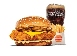 Paket Mushroom Mozzarella Royal Chicken Burger