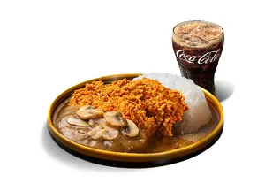 Paket Mushroom Chicken Steak with Rice