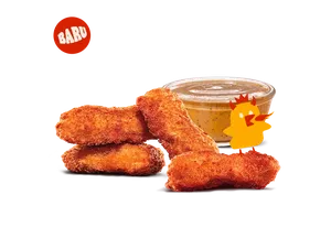 [New] 4pc Spicy Nugget + Sauce (BBQ/ Honey Glaze)