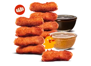[New] 9pc Spicy Nugget + Sauce (BBQ/ Honey Glaze)